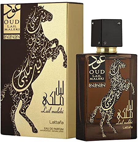 Lattafa Perfumes Oud Lail Maleki for Unisex Eau de Parfum Spray, 3.4 Ounce