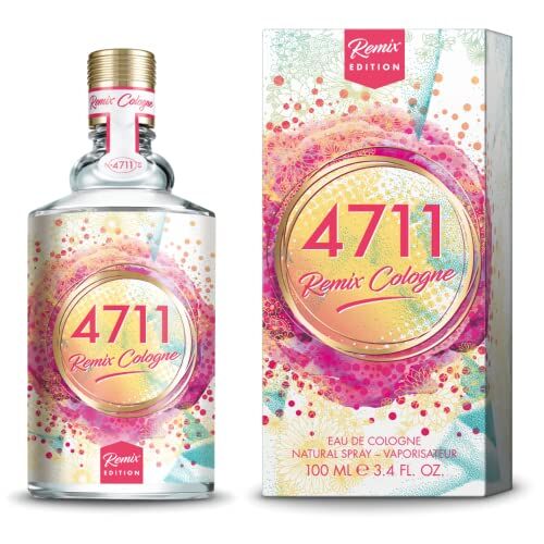 4711 ® Remix Cologne fiori d'arancio- Limited Edition 2021  Eau de Cologne- profumo floreale fruttato incentrato sui fiori d'arancio- uno sfacciato mix fruttato!   Natural Spray Vaporisateur da 100 ml