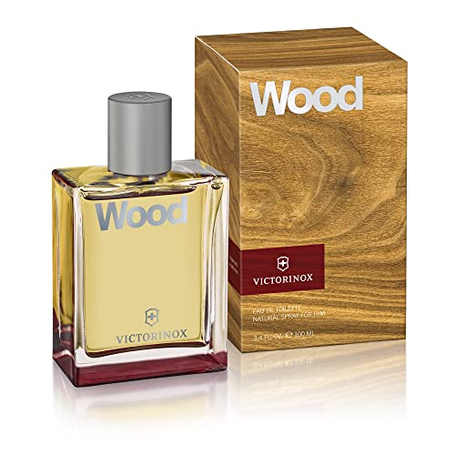 Victorinox Wood Eau de Toilette Uomo Profumo Noce e Limone, Legno e Fresco, Vegano, 100 ml,