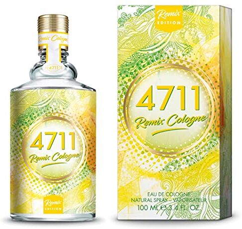 4711 ® Remix Cologne al limone I Eau de Cologne fruttata frizzante vivace la freschezza vivace del limone in una nuova versione estiva! I Natural Spray Vaporisateur da 100 ml