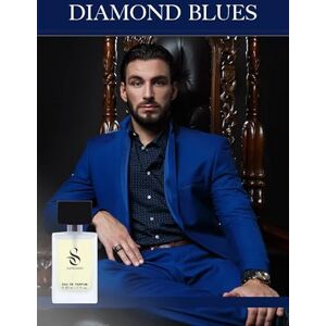 SANGADO DIAMOND BLUES di , Profumo per Uomini (eau de parfum), Lunga Durata 8-10 Ore, Fragranza Lussuosa, 50 ml, Codice: SANGADO DIAMOND BLUES di , Profumo per Uomini (eau de parfum), Lunga Durata 8-10 Ore, Fragranza Lussuosa, 50 ml, Codice: