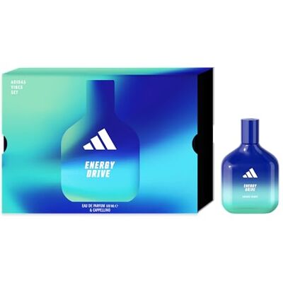 adidas , Confezione Regalo Vibes Energy Drive Eau de Parfum 100 ml + Cappellino Verde Pastello adidas , Confezione Regalo Vibes Energy Drive Eau de Parfum 100 ml + Cappellino Verde Pastello