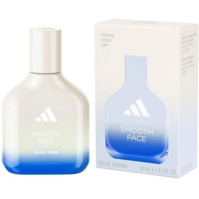 adidas Vibes Smooth Pace Eau de Parfum, Per tutti. Calma Naturale, Profumo a lunga durata, Note di Legno di Cashmere e Carbone Salino 50 ml adidas Vibes Smooth Pace Eau de Parfum, Per tutti. Calma Naturale, Profumo a lunga durata, Note di Legno di Cashmere e Carbone Salino 50 ml