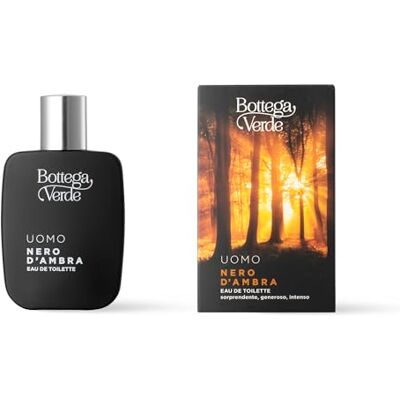 Bottega Verde Nero d'Ambra, Eau de Toilette, 50 ml, Profumo Uomo, Fragranza Fresca, Calda e Ambrata Bottega Verde Nero d'Ambra, Eau de Toilette, 50 ml, Profumo Uomo, Fragranza Fresca, Calda e Ambrata