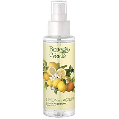 Bottega Verde Limone e Agrumi, Essenza d'Acqua, 100 ml, Acqua Profumata dalla Fragranza di Agrumi, Rinfrescante Corpo, Formula Dermatologicamente Testata Bottega Verde Limone e Agrumi, Essenza d'Acqua, 100 ml, Acqua Profumata dalla Fragranza di Agrumi, Rinfrescante Corpo, Formula Dermatologicamente Testata