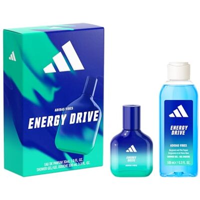adidas , Cofanetto Regalo Vibes Energy Drive, Eau de Parfum 30ml e Energy Drive 100ml adidas , Cofanetto Regalo Vibes Energy Drive, Eau de Parfum 30ml e Energy Drive 100ml