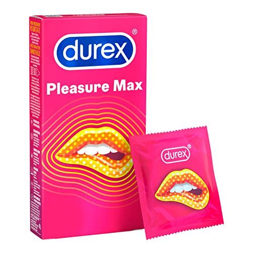 DUREX Pleasuremax Preservativi Stimolanti con Nervature, 12 Profilattici