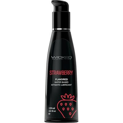 Wicked Sensual Care Lubrificante al gusto di fragola Aqua Transparent 120 ml Wicked Sensual Care Lubrificante al gusto di fragola Aqua Transparent 120 ml