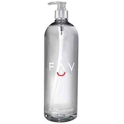 FAV Water Lubrificante a base d'acqua, Gel lubrificante naturale personale di lusso per uomini, donne e coppie, Lubrificante sessuale naturale da 991 ml Based Luxury Personal Lubricant, 33.5 Fl Oz FAV Water Lubrificante a base d'acqua, Gel lubrificante naturale personale di lusso per uomini, donne e coppie, Lubrificante sessuale naturale da 991 ml Based Luxury Personal Lubricant, 33.5 Fl Oz