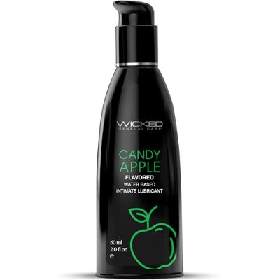 Wicked Sensual Care Lubrificante al gusto di mela Aqua Candy Transparent 60 ml Wicked Sensual Care Lubrificante al gusto di mela Aqua Candy Transparent 60 ml