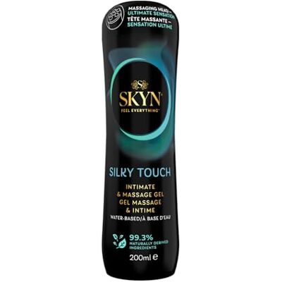 SKYN Silky Touch Gel Intimo e da Massaggio a Base d’Acqua, con Testina Massaggiante, Delicato sulla Pelle, 200 ml SKYN Silky Touch Gel Intimo e da Massaggio a Base d’Acqua, con Testina Massaggiante, Delicato sulla Pelle, 200 ml