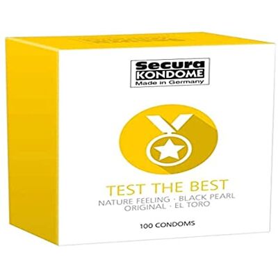 Secura Test The Best Preservativi Trasparenti, Nero, Taglia Unica Secura Test The Best Preservativi Trasparenti, Nero, Taglia Unica