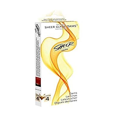 glyde Dams (Vanilla) 4 dighe dentali vegani glyde Dams (Vanilla) 4 dighe dentali vegani