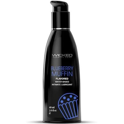 Wicked Sensual Care Lubrificante per muffin ai mirtilli Aqua Transparent 60 ml Wicked Sensual Care Lubrificante per muffin ai mirtilli Aqua Transparent 60 ml