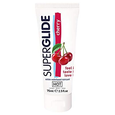 HOT Superglide Lubrificante intimo commestibile alla CILIEGIA HOT Superglide Lubrificante intimo commestibile alla CILIEGIA