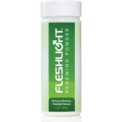 FLESHLIGHT Renewing Powder Polvere per la cura di tutti i masturbatori in materiale SuperSkin 118g/100ml FLESHLIGHT Renewing Powder Polvere per la cura di tutti i masturbatori in materiale SuperSkin 118g/100ml