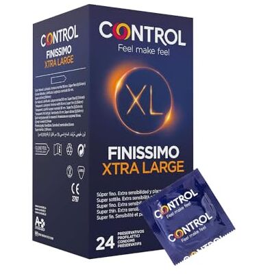 CONTROL Finissimo Xl Preservativi Super Sottili 0.05 mm Extra Large 24 Profilattici CONTROL Finissimo Xl Preservativi Super Sottili 0.05 mm Extra Large 24 Profilattici