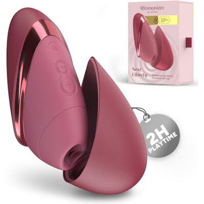 Womanizer Next Liberty Succhia Clitoride per Donna, Sex Toy, Bordeaux Tecnologia 3D Pleasure Air, 8 livelli di intensità, 3 di profondità, Cover magnetica, Stimolatore clitorideo Impermeabile Womanizer Next Liberty Succhia Clitoride per Donna, Sex Toy, Bordeaux Tecnologia 3D Pleasure Air, 8 livelli di intensità, 3 di profondità, Cover magnetica, Stimolatore clitorideo Impermeabile
