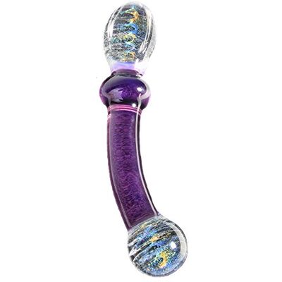 Glassvibrations Vetro Doppio Dildo Purple Lover Glassvibrations Vetro Doppio Dildo Purple Lover