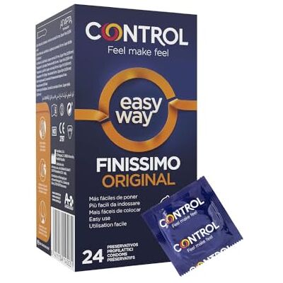 CONTROL EasyWay Finissimo Original preservativi sottili con linguetta per indosso rapido 24 profilattici CONTROL EasyWay Finissimo Original preservativi sottili con linguetta per indosso rapido 24 profilattici