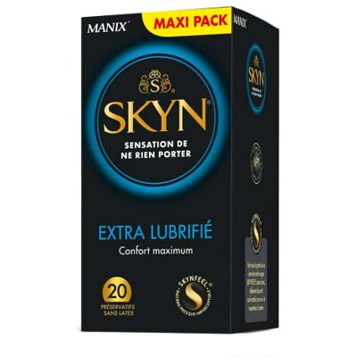 SKYN ® Preservativi extra lubrificanti in lattice, confezione da 20 SKYN ® Preservativi extra lubrificanti in lattice, confezione da 20