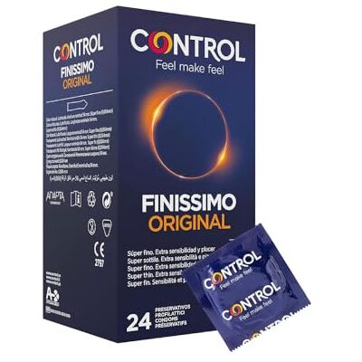 CONTROL Finissimo Original Preservativi Super Sottili 0.05 mm 24 Profilattici CONTROL Finissimo Original Preservativi Super Sottili 0.05 mm 24 Profilattici
