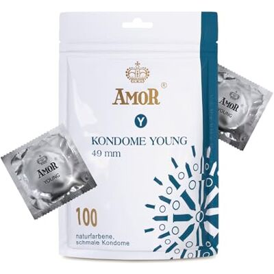 AMOR Preservativo Premium aderenti Ø 49 mm confezione da 100 AMOR Preservativo Premium aderenti Ø 49 mm confezione da 100