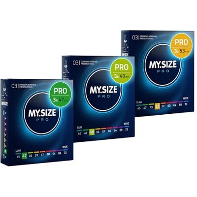 MY.SIZE - MY.SIZE PRO - 53mm - 3-pack - Preservativo MY.SIZE - MY.SIZE PRO - 53mm - 3-pack - Preservativo