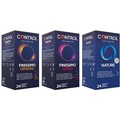 CONTROL Feeling Mix cofanetto di preservativi classici e sottili 72 profilattici CONTROL Feeling Mix cofanetto di preservativi classici e sottili 72 profilattici