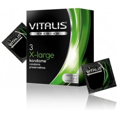 VITALIS Premium X-Large 3 preservativi extra lunghi rapporti sicuri con preservativi ben aderenti VITALIS Premium X-Large 3 preservativi extra lunghi rapporti sicuri con preservativi ben aderenti
