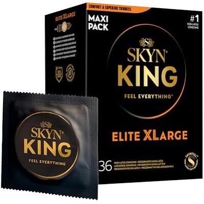 SKYN Elite XLarge Preservativi Senza Lattice in Poliisoprene Extra Sottili, Taglia Grande, 36 Pezzi SKYN Elite XLarge Preservativi Senza Lattice in Poliisoprene Extra Sottili, Taglia Grande, 36 Pezzi