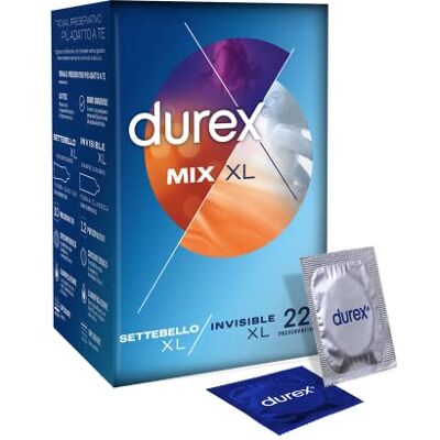 Durex Combo Mix XL Extra-Large Preservativi, 22 profilattici Esclusiva Online Durex Combo Mix XL Extra-Large Preservativi, 22 profilattici Esclusiva Online