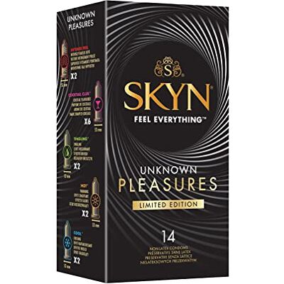 SKYN Unknown Pleasure, Preservativi Senza Lattice Misti, 14 Pezzi SKYN Unknown Pleasure, Preservativi Senza Lattice Misti, 14 Pezzi