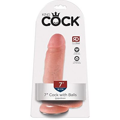 Pipedream King Cock 17.8 cm Dildo di carne con palle Pipedream King Cock 17.8 cm Dildo di carne con palle
