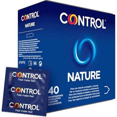 CONTROL Nature Preservativi Classici in Lattice Naturale Trasparenti 40 Pezzi CONTROL Nature Preservativi Classici in Lattice Naturale Trasparenti 40 Pezzi