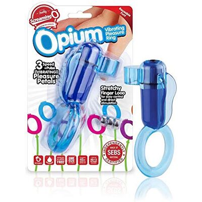 Screaming O OPIUM ANILLO VIBRADOR DEDAL AZUL Screaming O OPIUM ANILLO VIBRADOR DEDAL AZUL