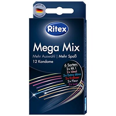 Ritex Mega Mix Preservativi – 12 pezzi Ritex Mega Mix Preservativi – 12 pezzi
