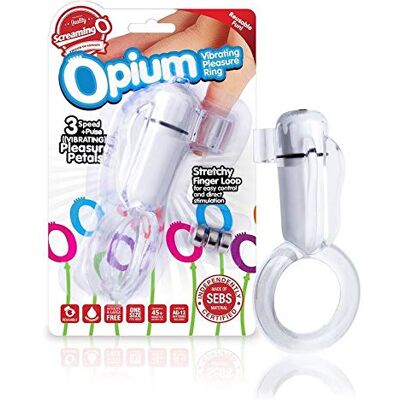 Screaming O OPIUM ANILLO VIBRADOR DEDAL BLANCO Screaming O OPIUM ANILLO VIBRADOR DEDAL BLANCO