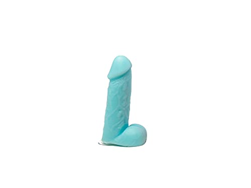 Generic Regalo per adulti Sapone per pene profumato Holistar di colore azzurro con ventosa, Assaggia l'arcobaleno, Regalo bavaglio, Addio al nubilato, Sapone Dick