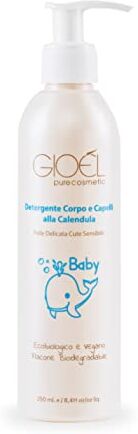 Pure Detergente Corpo e Capelli alla Calendula per Pelle Delicata Cute Sensibile Eco-biologica, Vegana, 250ml