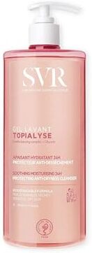 SVR Topialyse Gel Lavant Detergente Lenitivo Idratante 24H, 1 Litro, deterge delicatamente e protegge la pelle sensibile e secca di tutta la famiglia