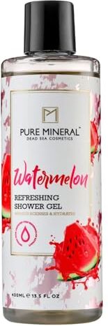 Pure Mineral Gel Doccia Anguria Idratazione e Vitalità Ricco di Antiossidanti Per Tutti i Tipi di Pelle Senza siliconi, solfati, parabeni 400ml