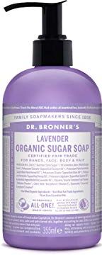 Dr. Bronner's Sugar Soap Sapone Liquido 355 Ml, Lavanda