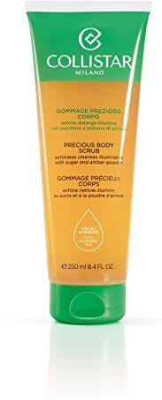 Collistar Gommage Prezioso Corpo, Gommage delicato esfoliante e detergente, Con oli vegetali, zucchero e polvere di ambra, Lascia la pelle liscia e luminosa, Per tutti i tipi di pelle, 250 ml