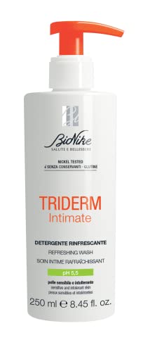 BioNike Triderm Intimate Detergente Intimo Rinfrescante PH 5,5 per Pelli Sensibili e Intolleranti, Azione Delicata, Antibatterica e Riequilibrante, Dona Freschezza e Idratazione alla Pelle