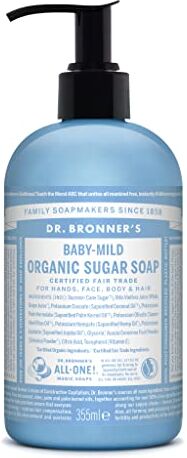 Dr. Bronner's Sugar Soap Sapone Liquido Mani, Senza Profumo, Senza Profumazione, 0.480 Kg