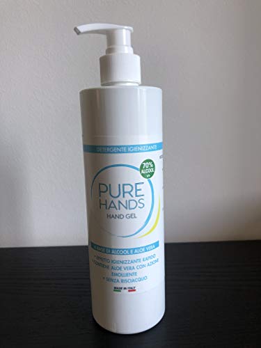 Pure Gel IGIENIZZANTE mani con 70% alcool con aloe vera