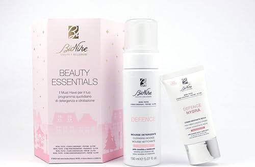 Bionike Cofanetto Set Regalo Donna Defence Beauty Essentials Crema Idratante Ricca Defence Hydra 50 ml e Mousse Detergente Defence 150 ml