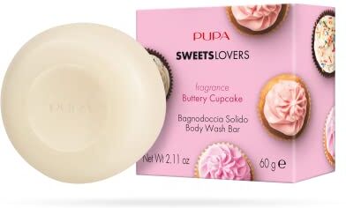 Pupa Sweets Lovers Bagnodoccia Solido Fragrance Buttery Cupcake, 60 gr