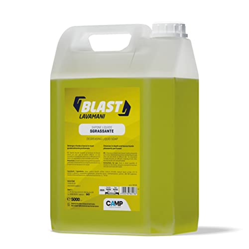 CAMP BLAST sapone sgrassante, sapone mani liquido per sporchi difficili, profumato al limone, 5 L